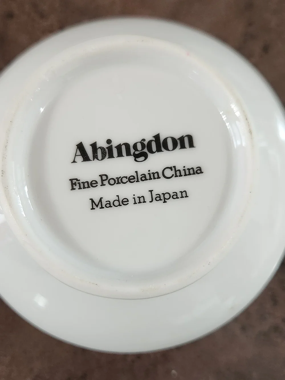 Vintage Abingdon Fine Porcelain China Gravy Boat And Creamer Set